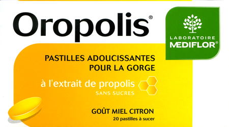 Oropolis pastilles pour la gorge miel citron
