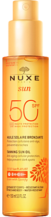 SUN SPF 50 huile bronzante visage et corps   150ml